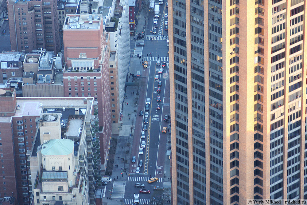 Вулиця Манхеттена з висоти