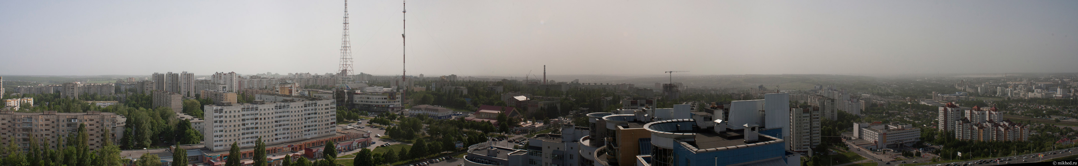 Белгород, вид на Харгору высотки на улице Костюкова
