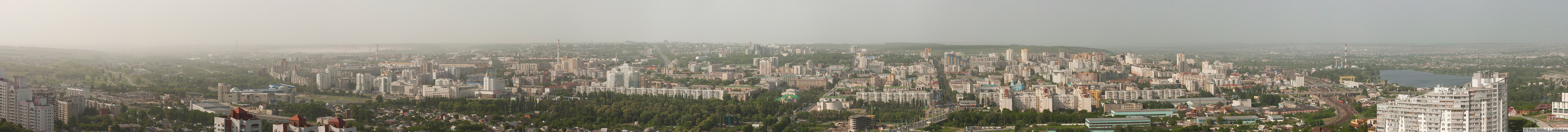 Белгород, вид на центр с высотки на улице Костюкова (ближе)