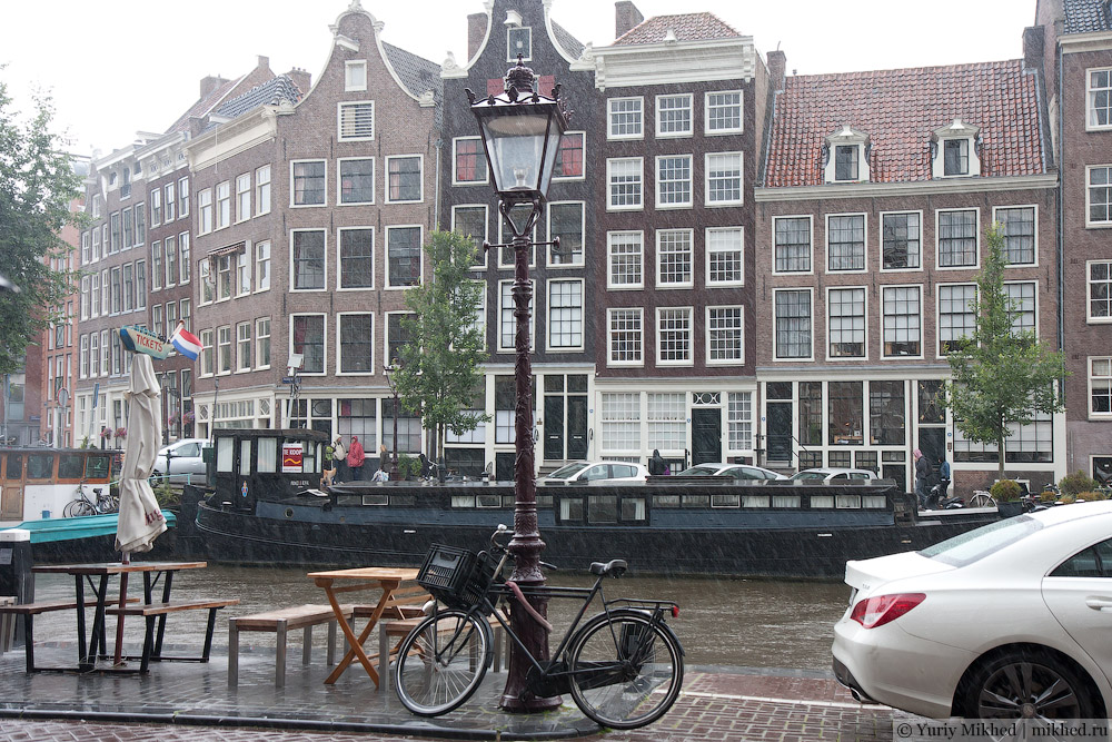 Дождь в Амстердаме