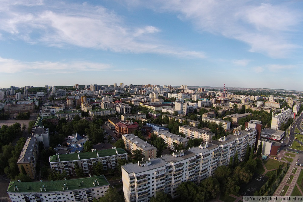 Центр Белгорода с высоты